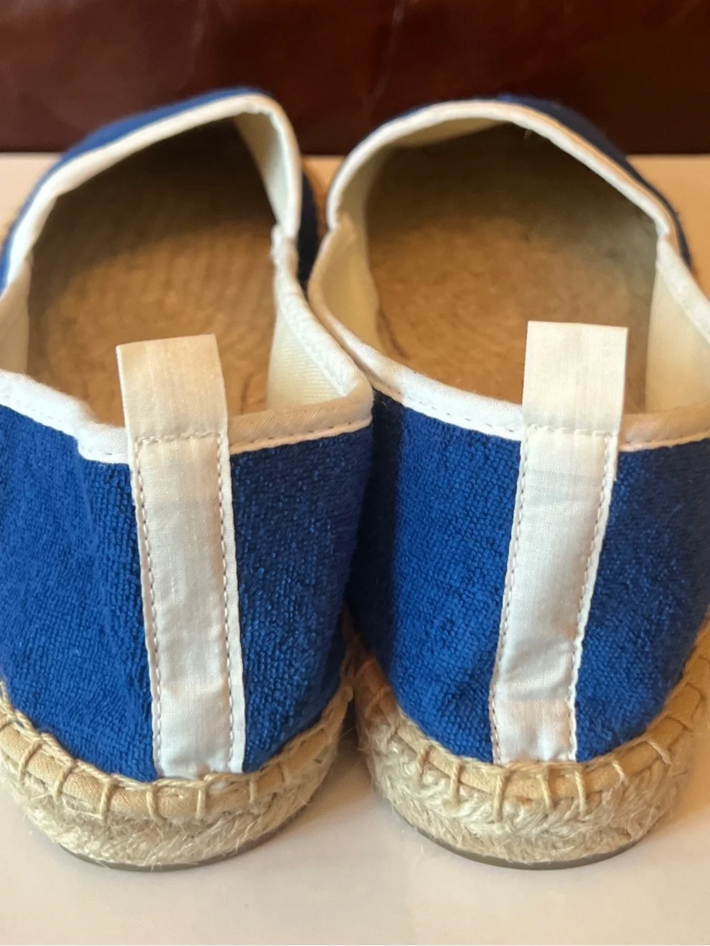 Soludos Women’s  Original French Blue White Terry Espadrille Shoes Sz 9 New